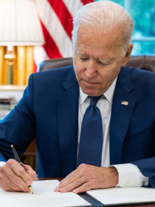 President Biden in the Oval Office