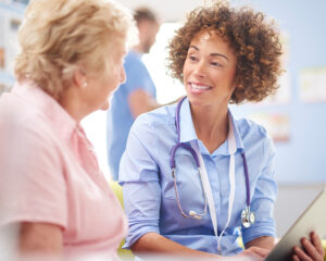 Doctor Meets with Patient About Medical Bill